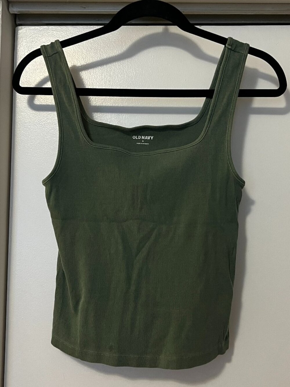 Old Navy Olive Green Ribbed Tank Top